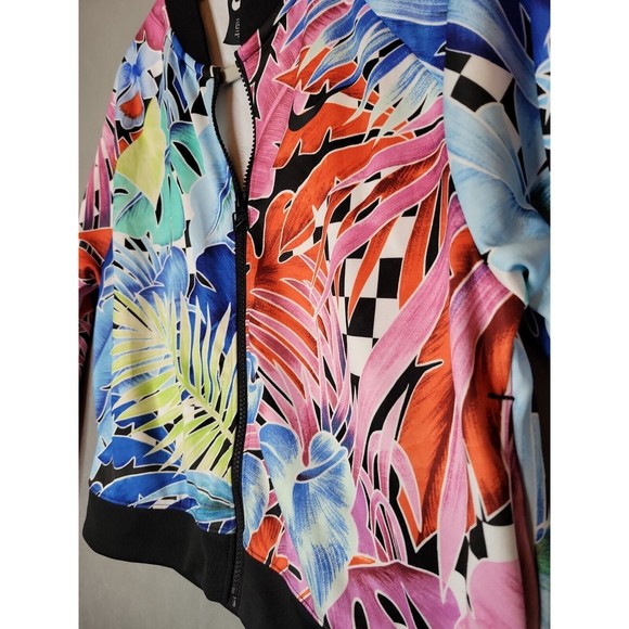 Nike Jacket Women's Medium Full Zip Floral Colorful Activewear AR2220-010 EUC! - Picture 12 of 15